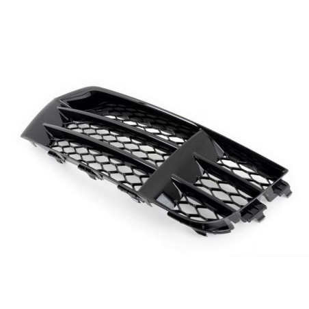 Grille inférieure avant droite pare-chocs noir - Pièces d'origine Audi 8T0807682FT94 Grille inférieure avant droite pare-chocs noir - Pièces d'origine Audi 8T0807682FT94