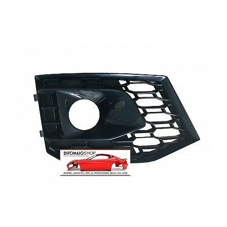 Grille inférieure avant droite pare-chocs noir - Pièces d'origine Audi 8W6807682QT94