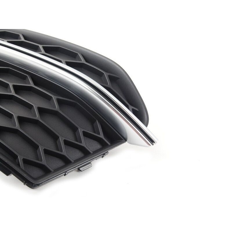 Grille de brouillard gauche coté conducteur pour pare-chocs avant - Pièces d'origine Audi 8T0807681M01C