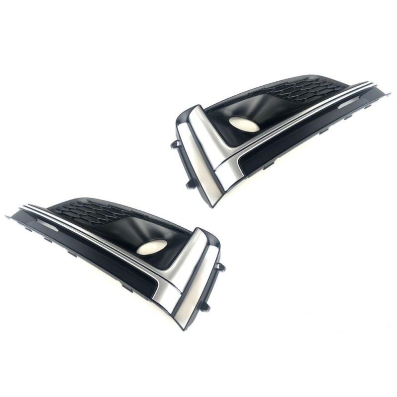 Ensemble de grille de brouillard avant pare-chocs coté passager droit coté conducteur gauche - Pièces d'origine Audi 8W6807682LR