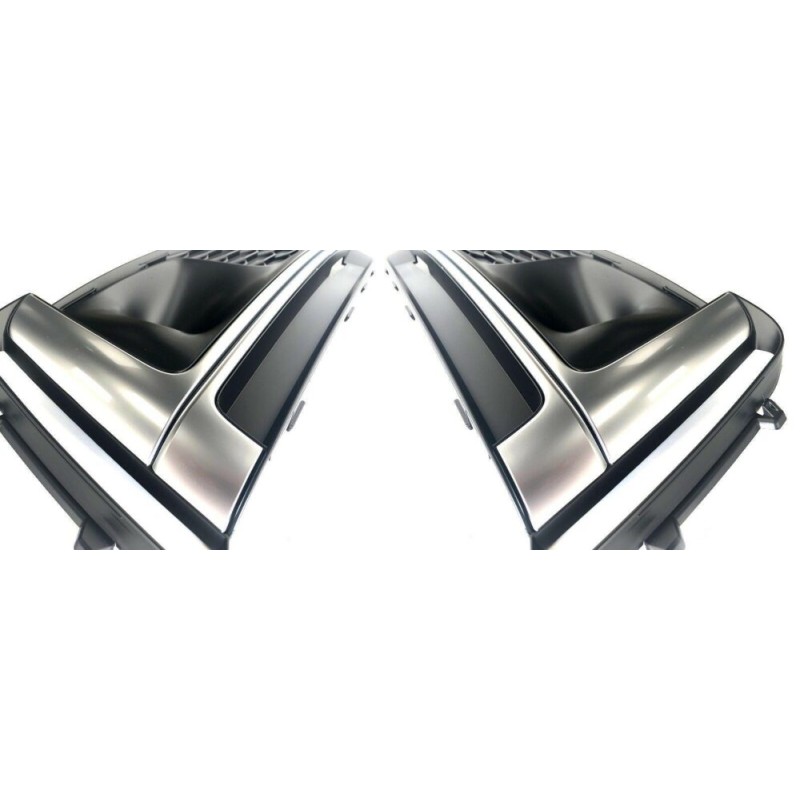 Ensemble de grille de brouillard avant pare-chocs coté passager droit coté conducteur gauche - Pièces d'origine Audi 8W6807682LR