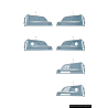Ensemble de grille de brouillard avant pare-chocs coté passager droit coté conducteur gauche - Pièces d'origine Audi 8W6807682LR Ensemble de grille de brouillard avant pare-chocs coté passager droit coté conducteur gauche - Pièces d'origine Audi 8W6807682LR