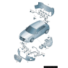 Support intérieur de capteur de stationnement de pare-chocs avant droit coté passager - Pièces d'origine Audi 8V5919268A1QP Support intérieur de capteur de stationnement de pare-chocs avant droit coté passager - Pièces d'origine Audi 8V5919268A1QP