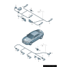 Faisceau de câblage Pdc pour pare-chocs avant - Pièces d'origine Audi 8K0971095D Faisceau de câblage Pdc pour pare-chocs avant - Pièces d'origine Audi 8K0971095D