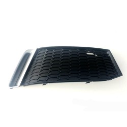 Grille de guide d'air en aluminium mat pour pare-chocs avant droit - Pièces d'origine Audi 8XA807648AP6