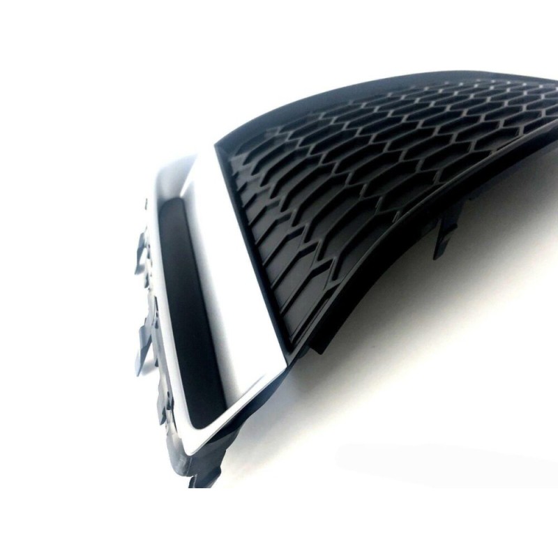 Grille de guide d'air en aluminium mat pour pare-chocs avant droit - Pièces d'origine Audi 8XA807648AP6