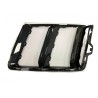 Cadre de calandre avant droit avec pare-chocs avant en chrome foncé brillant - Pièces d'origine Audi 4S0807682ARN4 Cadre de calandre avant droit avec pare-chocs avant en chrome foncé brillant - Pièces d'origine Audi 4S0807682ARN4
