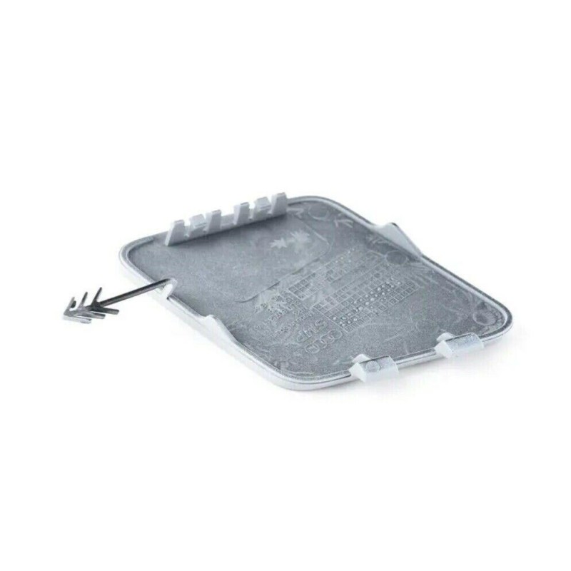 Capuchon de couverture d'œil de crochet de remorquage de pare-chocs avant apprêté - Pièces d'origine Audi 8U0807241AGRU