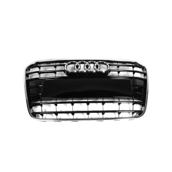 Ensemble de calandre centrale avant en noir brillant - Pièces d'origine Audi 4G0853651T94