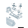 Porte-gobelet de console avant - Pièces d'origine Audi 4F1862533C6PS Porte-gobelet de console avant - Pièces d'origine Audi 4F1862533C6PS
