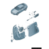 Câble de libération de verrouillage de porte avant - Pièces d'origine Audi8T0837085 Câble de libération de verrouillage de porte avant - Pièces d'origine Audi8T0837085