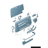 Couvercle de haut-parleur noir pour porte avant gauche coté conducteur - Pièces d'origine Audi 8P00354194PK Couvercle de haut-parleur noir pour porte avant gauche coté conducteur - Pièces d'origine Audi 8P00354194PK