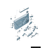 Insert de garniture de porte avant gauche - Pièces d'origine Audi 8T0867409R66 Insert de garniture de porte avant gauche - Pièces d'origine Audi 8T0867409R66