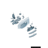 Module de transfert de poignée de porte avant conducteur - Pièces d'origine Audi 4F0837291 Module de transfert de poignée de porte avant conducteur - Pièces d'origine Audi 4F0837291