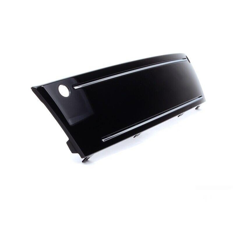 Suppression de la plaque d'immatriculation du pare-chocs avant en noir brillant - Pièces d'origine Audi 4E0807285AMT94.