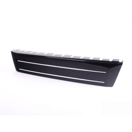 Remplisseur de plaque d'immatriculation de calandre avant en noir brillant - Pièces d'origine Audi 8R0807287DT94