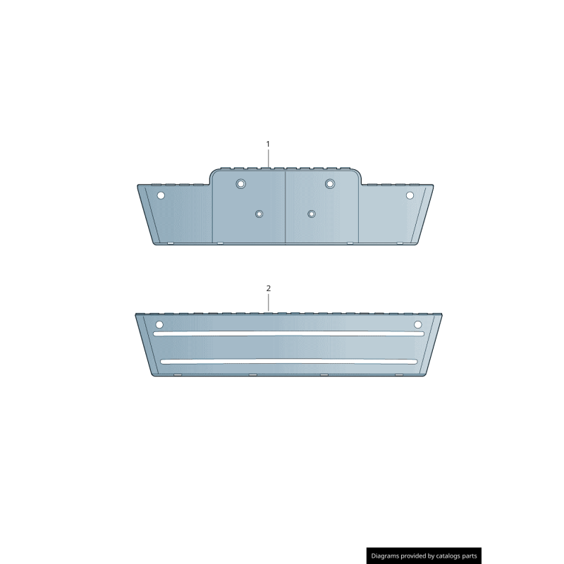 Remplisseur de plaque d'immatriculation de grille avant gris - Pièces d'origine Audi 8R08072871QP