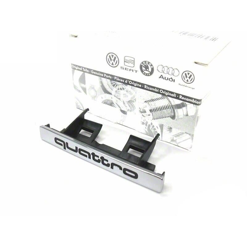 Emblème de calandre avant Quattro Badge Chrome - Pièces d'origine Audi 4L08537362ZZ