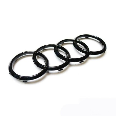 Calandre avant avec emblème en anneaux noirs - Pièces d'origine Audi 8T0853605T94 Calandre avant avec emblème en anneaux noirs - Pièces d'origine Audi 8T0853605T94