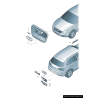 Calandre avant avec emblème Quattro en chrome - Pièces d'origine Audi 8U08537361QP Calandre avant avec emblème Quattro en chrome - Pièces d'origine Audi 8U08537361QP