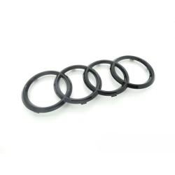 Emblème de logo noir brillant pour anneau de calandre avant - Pièces d'origine Audi 4H0853605BT94