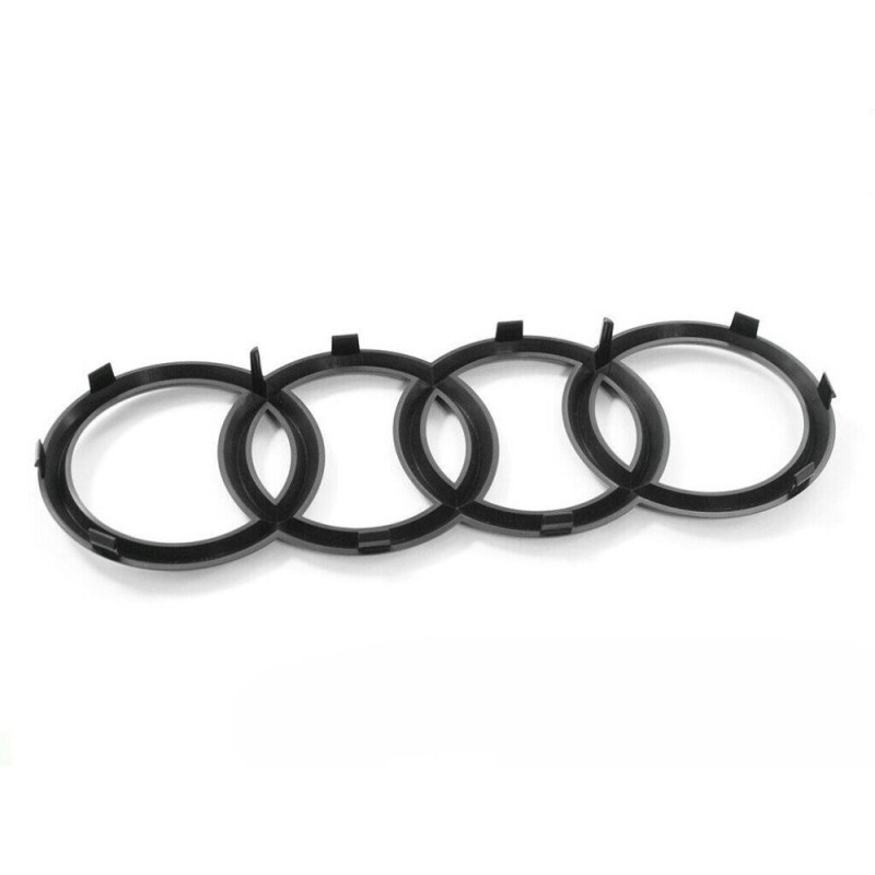 Emblème de logo noir brillant pour anneau de calandre avant - Pièces d'origine Audi 4H0853605BT94 Emblème de logo noir brillant pour anneau de calandre avant - Pièces d'origine Audi 4H0853605BT94