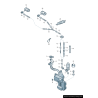 Ensemble de deux jets de lave-glace chauffants avant pour capot gauche et droit - Pièces d'origine Audi 8V3955987A/8V3955988A. Ensemble de deux jets de lave-glace chauffants avant pour capot gauche et droit - Pièces d'origine Audi 8V3955987A/8V3955988A.