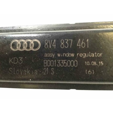 Régulateur de vitre avant gauche côté conducteur - Pièces d'origine Audi 8V4837461 Régulateur de vitre avant gauche côté conducteur - Pièces d'origine Audi 8V4837461