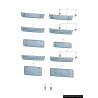 Garniture de remplissage de support de plaque d'immatriculation avant - Pièces d'origine Audi 4G8807287LT94 Garniture de remplissage de support de plaque d'immatriculation avant - Pièces d'origine Audi 4G8807287LT94