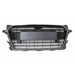 Ensemble de grille centrale de radiateur avant noir - Pièces d'origine Audi 8S08536513FZ