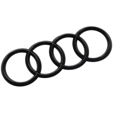 Emblème de calandre avant avec anneaux noirs - Pièces d'origine Audi 8W0071801 Emblème de calandre avant avec anneaux noirs - Pièces d'origine Audi 8W0071801