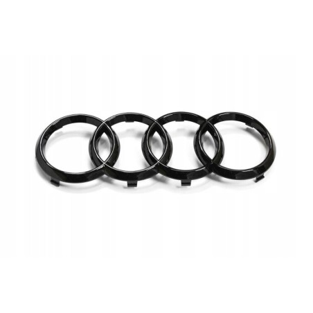 Emblème de calandre avant avec anneaux noirs - Pièces d'origine Audi 8W0071801 Emblème de calandre avant avec anneaux noirs - Pièces d'origine Audi 8W0071801