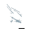 Bras d'essuie-glace aérodynamique pour fenêtre avant droite côté passager - Pièces d'origine Audi 8J2955408B1P9 Bras d'essuie-glace aérodynamique pour fenêtre avant droite côté passager - Pièces d'origine Audi 8J2955408B1P9