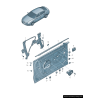 Régulateur de vitre latérale avant droite - Pièces d'origine Audi 4G8837462B Régulateur de vitre latérale avant droite - Pièces d'origine Audi 4G8837462B