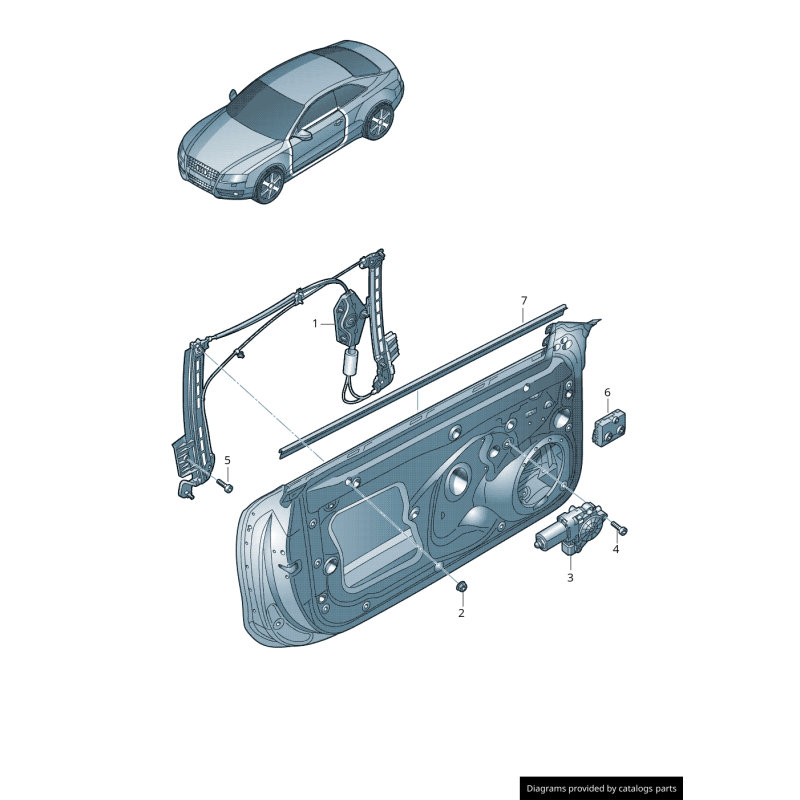 Emblème d'insigne de badge d'inscription de volant de direction SQ5 - Pièces d'origine Audi