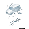Élargissement d'aile avant droite coté passager - Pièces d'origine Audi 4L0853728BGRU. Élargissement d'aile avant droite coté passager - Pièces d'origine Audi 4L0853728BGRU.
