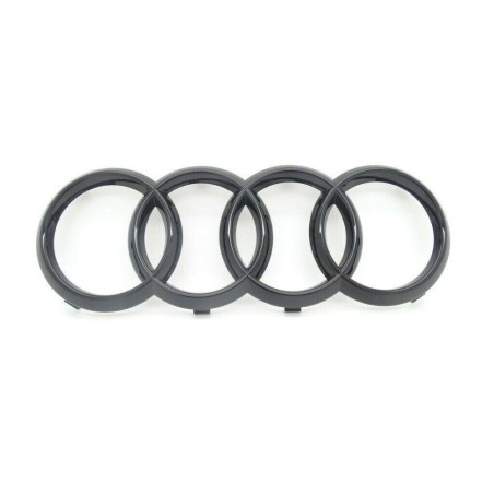 Emblème de calandre noire avec logo de badge de bagues avant - Pièces d'origine Audi 4M0853605T94 Emblème de calandre noire avec logo de badge de bagues avant - Pièces d'origine Audi 4M0853605T94