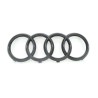 Emblème de calandre noire avec logo de badge de bagues avant - Pièces d'origine Audi 4M0853605T94 Emblème de calandre noire avec logo de badge de bagues avant - Pièces d'origine Audi 4M0853605T94