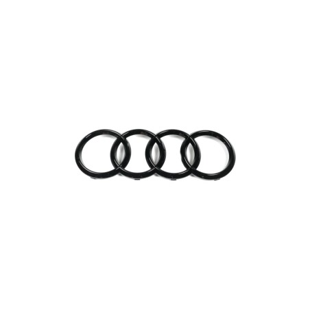 Emblème de badge d'anneaux avant en noir brillant - Pièces d'origine Audi 4H0853605CT94 Emblème de badge d'anneaux avant en noir brillant - Pièces d'origine Audi 4H0853605CT94