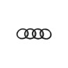Emblème de badge d'anneaux avant en noir brillant - Pièces d'origine Audi 4H0853605CT94 Emblème de badge d'anneaux avant en noir brillant - Pièces d'origine Audi 4H0853605CT94