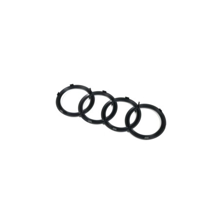 Emblème de badge d'anneaux avant en noir brillant - Pièces d'origine Audi 4H0853605CT94 Emblème de badge d'anneaux avant en noir brillant - Pièces d'origine Audi 4H0853605CT94