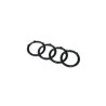 Emblème de badge d'anneaux avant en noir brillant - Pièces d'origine Audi 4H0853605CT94 Emblème de badge d'anneaux avant en noir brillant - Pièces d'origine Audi 4H0853605CT94