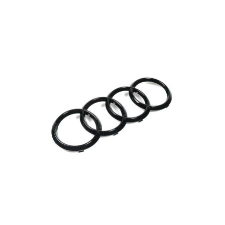 Emblème de badge d'anneaux avant en noir brillant - Pièces d'origine Audi 4H0853605CT94 Emblème de badge d'anneaux avant en noir brillant - Pièces d'origine Audi 4H0853605CT94