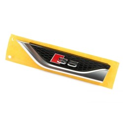 Aile avant en chrome avec badge s5 et garniture de pare-chocs gauche coté conducteur - Pièces d'origine Audi 8W6853601CPUZ.