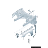 Support de garde-boue d'aile avant droit coté passager - Pièces d'origine Audi 4G0821136A Support de garde-boue d'aile avant droit coté passager - Pièces d'origine Audi 4G0821136A