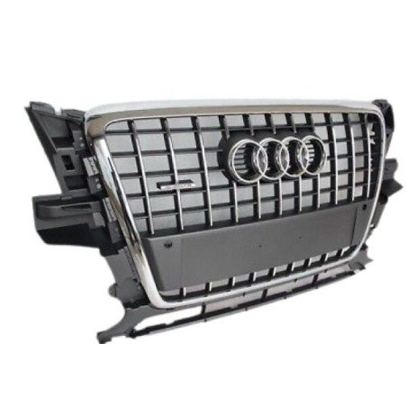 Grille de pare-chocs de radiateur central avant gris - Pièces d'origine Audi 8R0853651C1QP Grille de pare-chocs de radiateur central avant gris - Pièces d'origine Audi 8R0853651C1QP