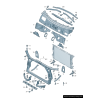 Support de phare avant gauche coté conducteur - Pièces d'origine Audi 8K0805607C Support de phare avant gauche coté conducteur - Pièces d'origine Audi 8K0805607C