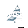Support de support de support de phare coté passager droit - Pièces d'origine Audi 4L0941614 Support de support de support de phare coté passager droit - Pièces d'origine Audi 4L0941614