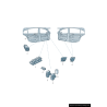 Interrupteur de bouton d'alarme antivol intérieur - Pièces d'origine Audi 4B0962109A01C Interrupteur de bouton d'alarme antivol intérieur - Pièces d'origine Audi 4B0962109A01C