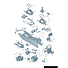 Garniture de console centrale intérieure - Pièces d'origine Audi 8R0863305TQP8 Garniture de console centrale intérieure - Pièces d'origine Audi 8R0863305TQP8